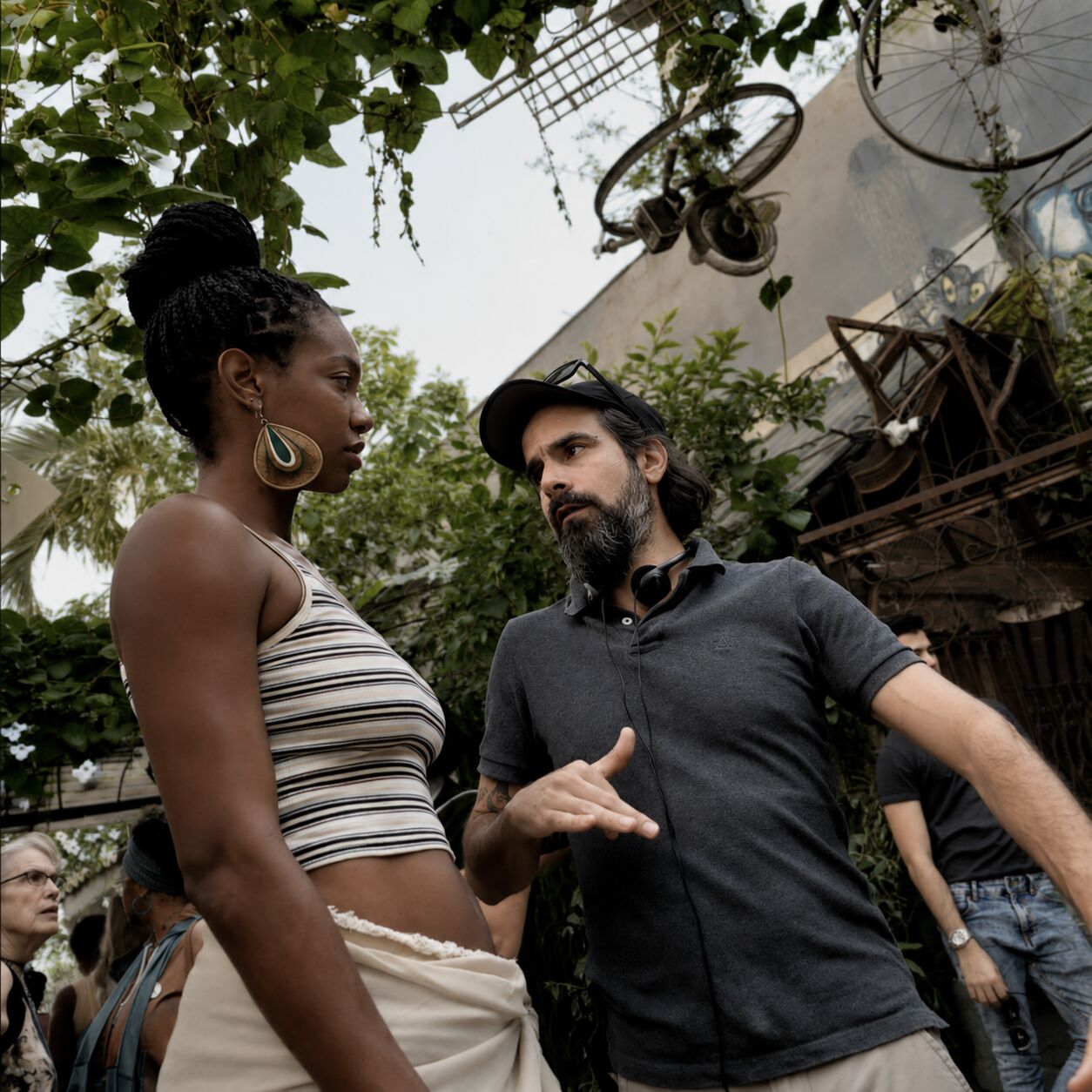 Dirección de escena durante un rodaje